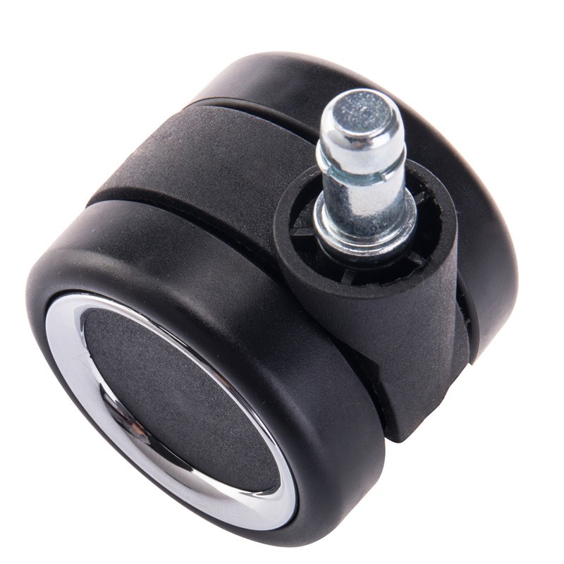 Chromed gaming chair wheels