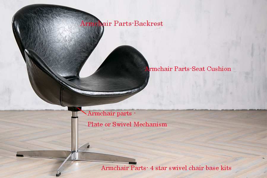 different types of armchairs parts names from china furniture
