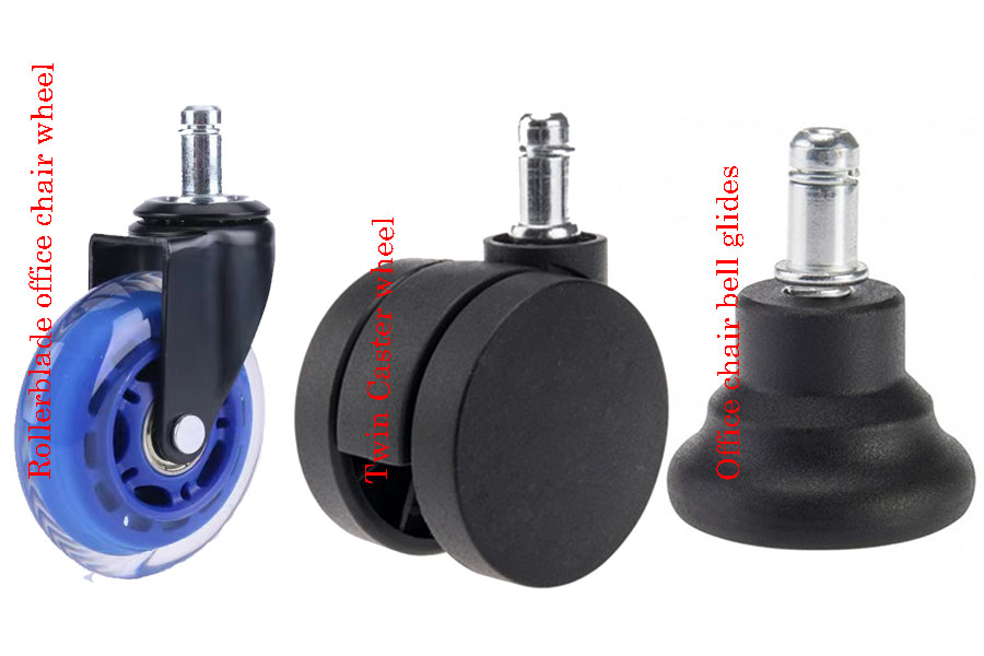 Rollerblade Twin bell glides Office chair wheels seatings adjustable mountings from ODM foshan factory