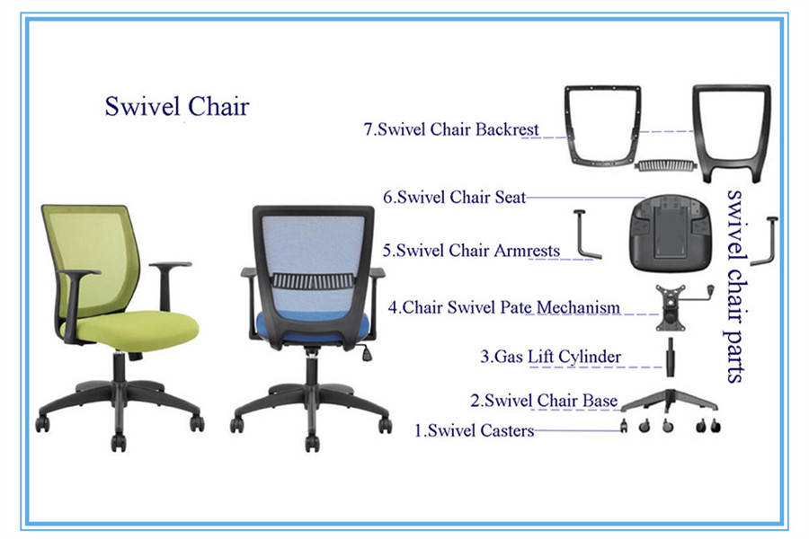 swivel chair parts base caster plate armrest seatings complements from oem factory china