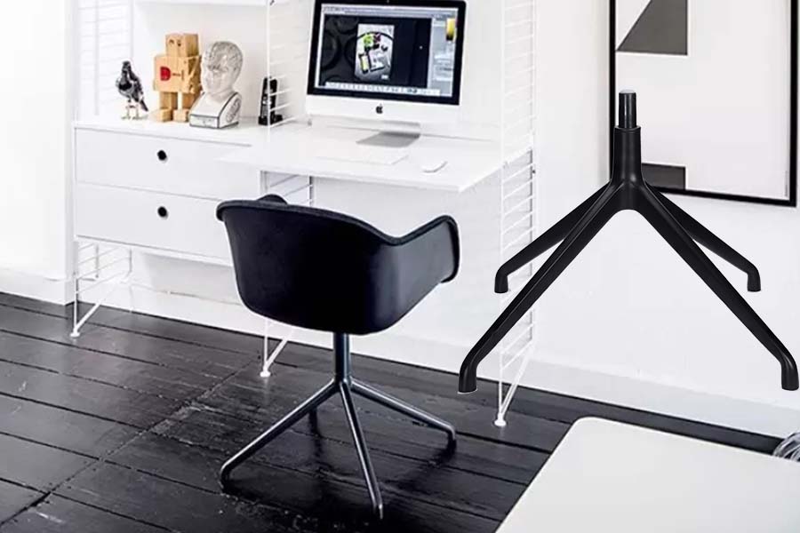 wholesale furniture vendors offer 4 leg desk chair base seating components