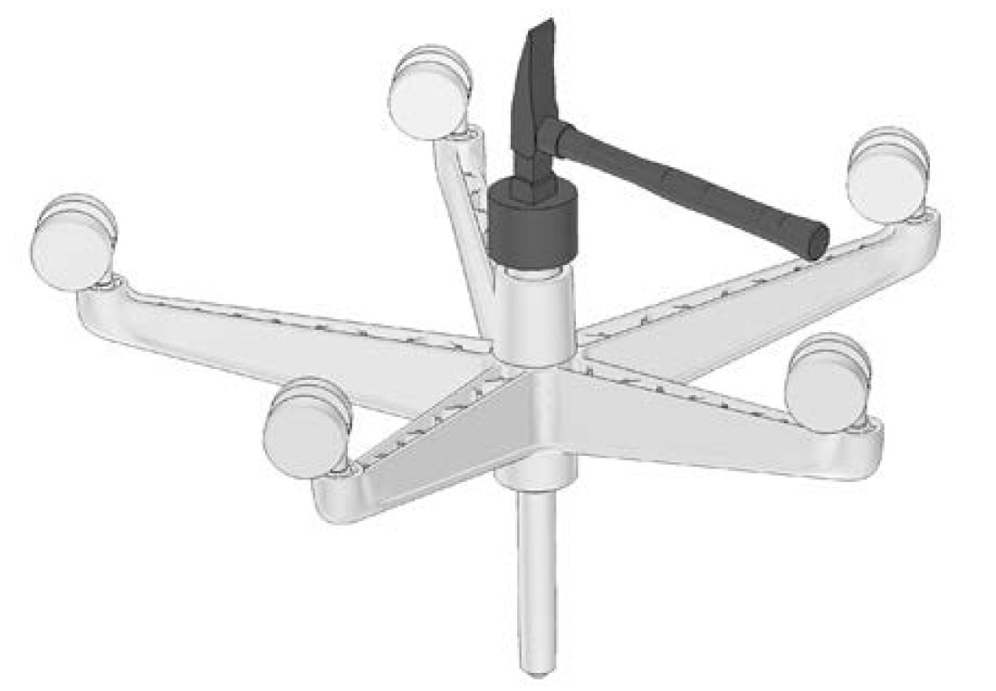 How to replace chair gas lift from chair mechanism?