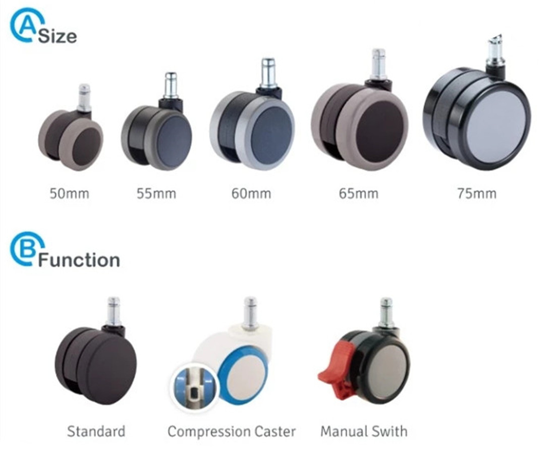 office 360 caster wheels parts manufacturer in China