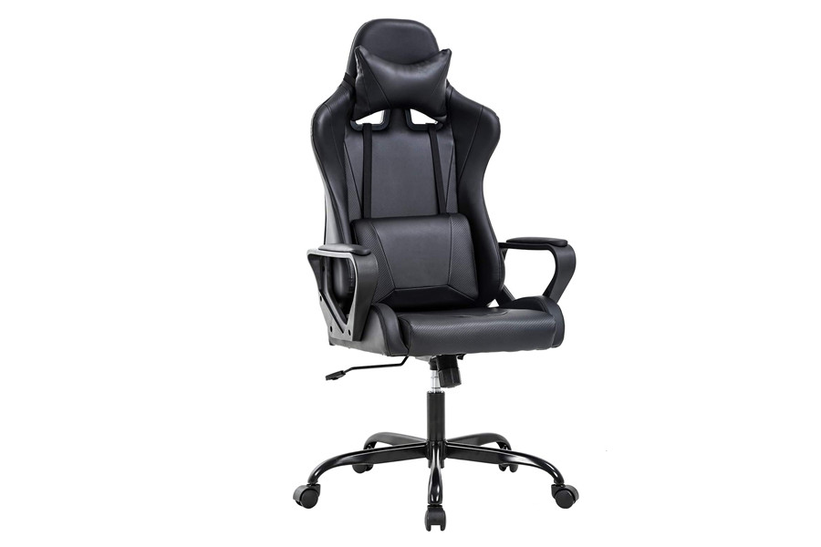Office Chair Gaming Chair Desk Chair Ergonomic Racing Style Executive Chair with Lumbar Support Adjustable Stool Swivel Rolling Computer Chair for Women Man