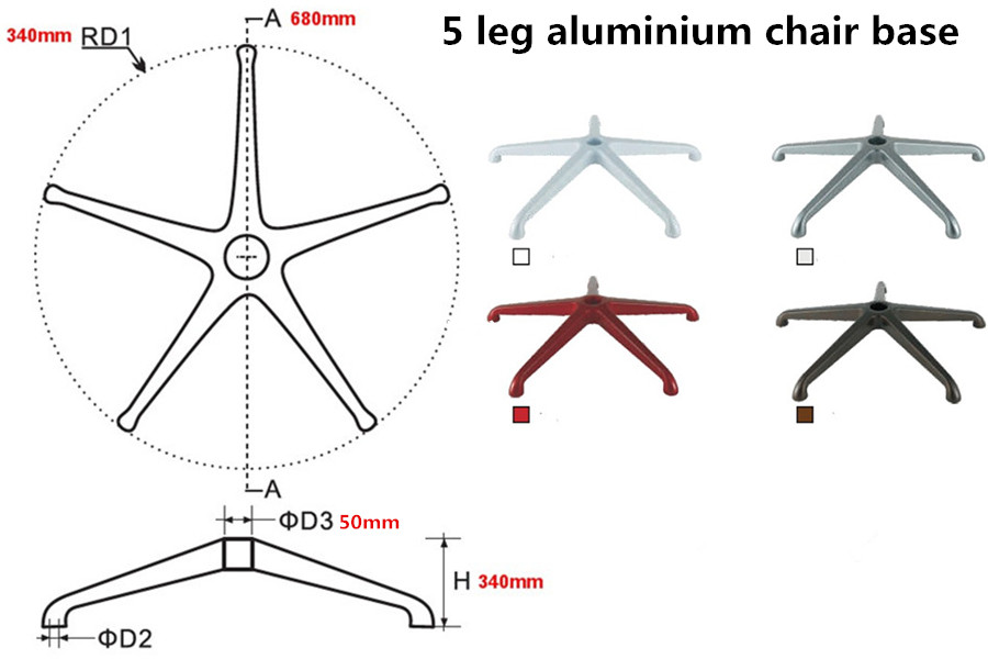 Guide to office chair base dimensions