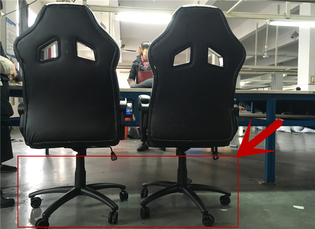 Foshan furniture factory OEM for high quality gaming chair flat base seating parts
