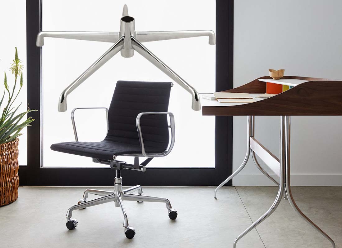 herman miller eames aluminum group management executive chair base revolving parts from china oem manufacturer