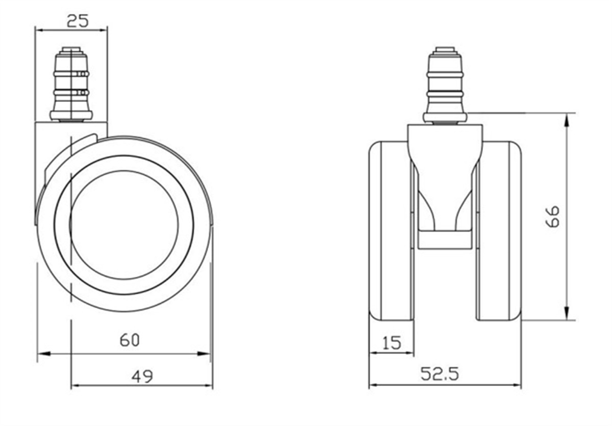 chair castors parts suppliers in China